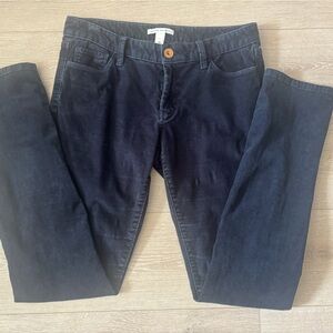 Banana Republic Navy Corduroy Pants straight leg size 28 or 8-10 straight leg